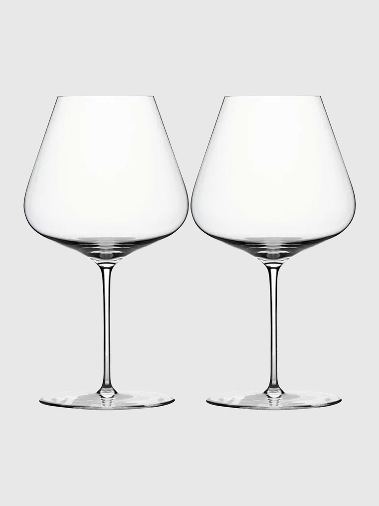 Burgunder Glas 2er