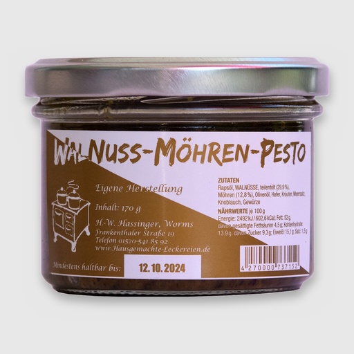 Walnuss-Möhren-Pesto